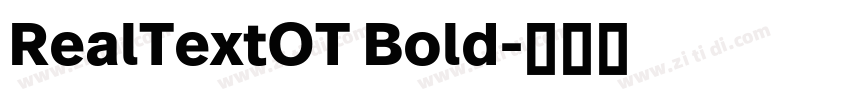 RealTextOT Bold字体转换